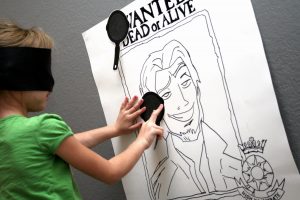 Pin The Frying Pan on Flynn Rider Tangled Party Game