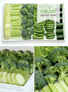 Ombre Veggie Tray for Earth Day PagingSupermom.com