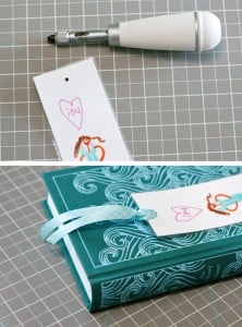 Color a Pretty Bookmark for your Teacher