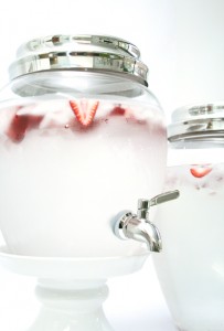 OUR FAVORITE Pottery Barn Glass Drink Dispenser