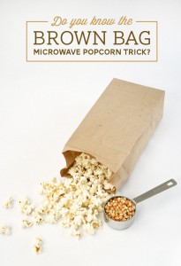 Microwave Popcorn Trick