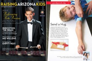 Send a Hug Feature in Raising Arizona Kids