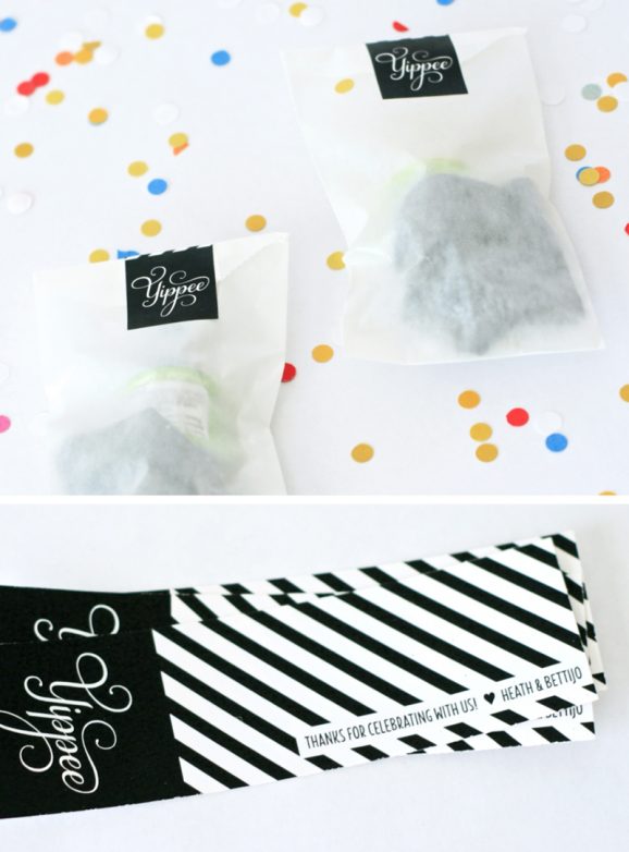Baby Gender Reveal Party Favor Ideas PagingSupermom.com #genderreveal #confetti
