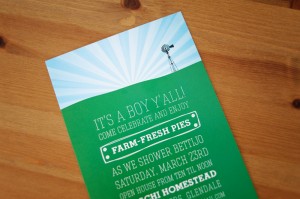 Farm Boy Baby Shower Invitation at PagingSupermom.com #babyshowerideas #babyboy