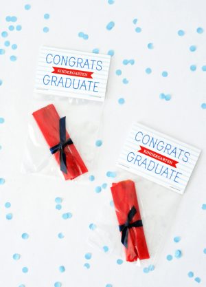 Congrats Graduate Fruit Roll-Up Treats for Preschool Graduation
