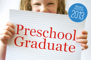 preschool and kindergarten graduation printable signs