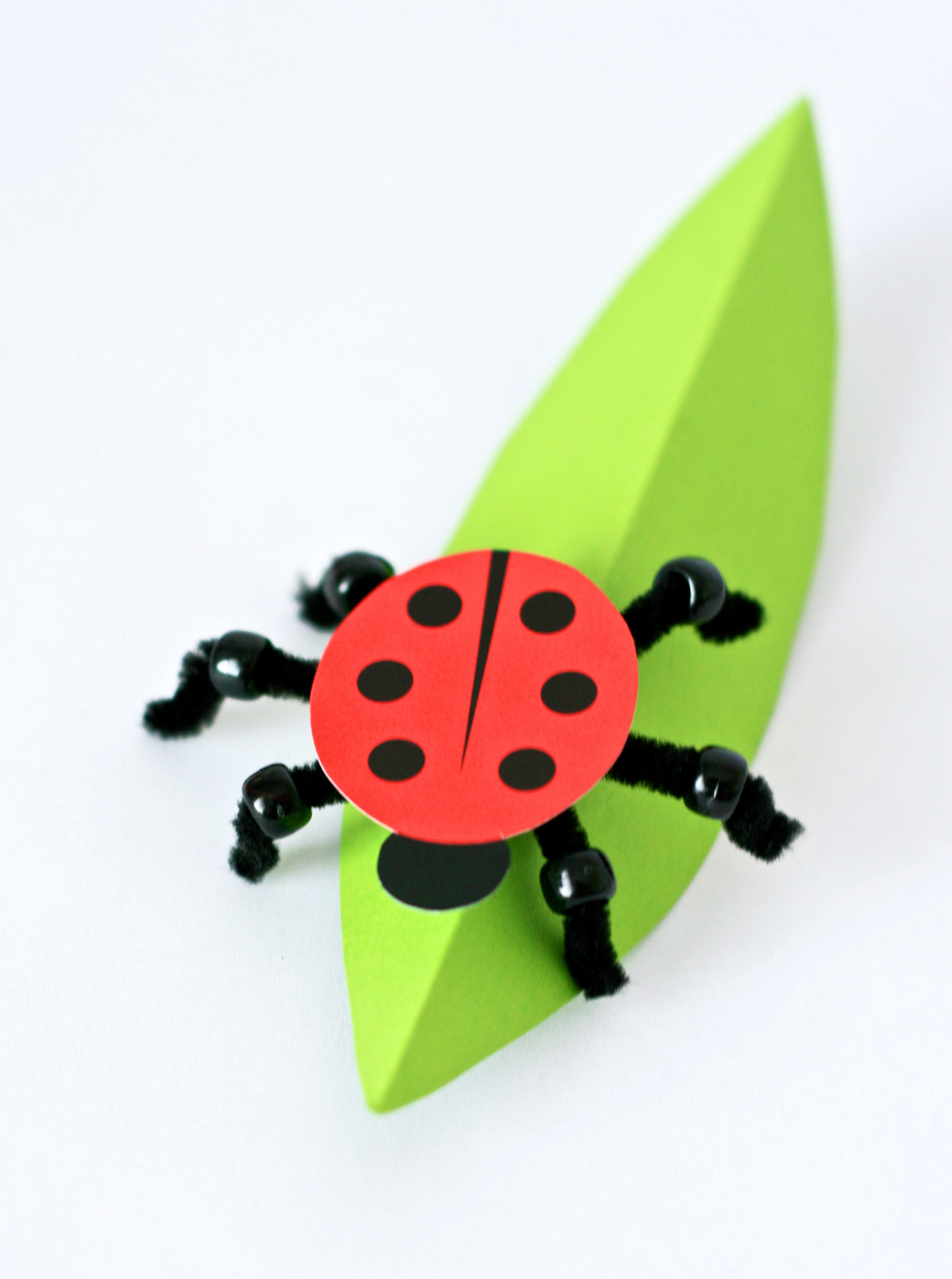 Paper Ladybug Craft Paging Supermom