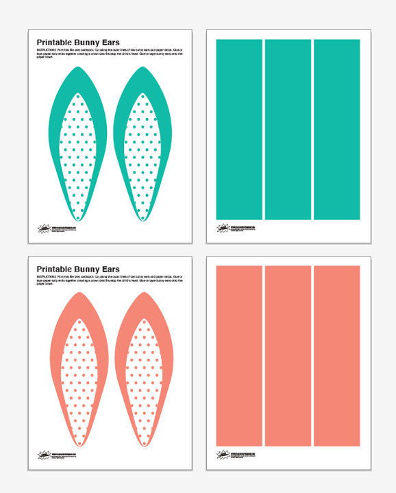 Free Printable Polka Dot Bunny Ears Paging Supermom
