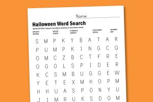 Worksheet Wednesday: Halloween Word Search - Paging Supermom