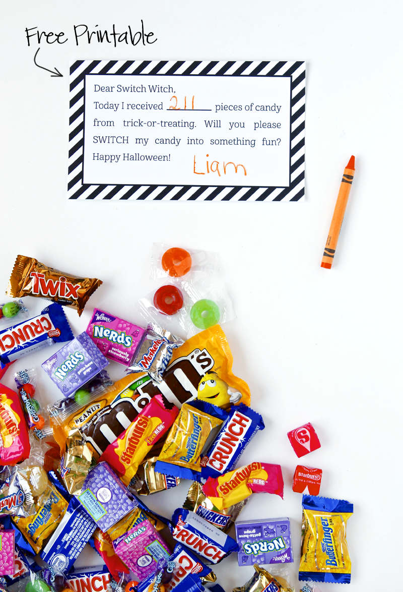 Free Printable Switch Witch Note Paging Supermom