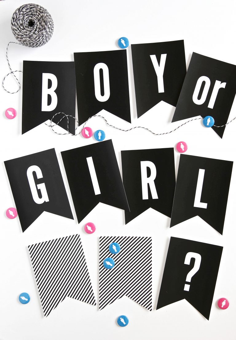 Gender Reveal Party Ideas - Free Printables for Gender Reveal Baby Shower