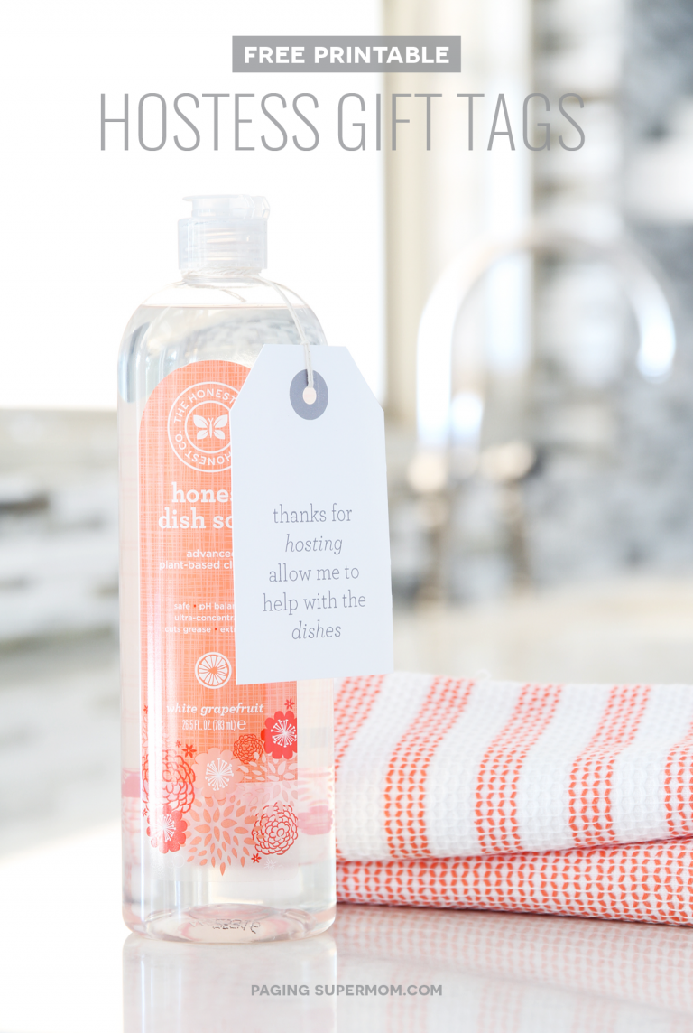 Easy Hostess Gift Ideas with Free Templates from Paging Supermom